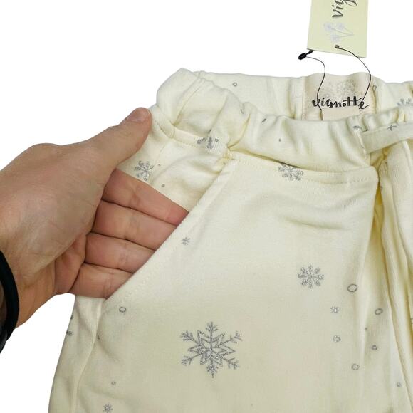 NWT Vignette 5Y Jillian Lounge Pants in Cream Snow Flake - Picture 2 of 4